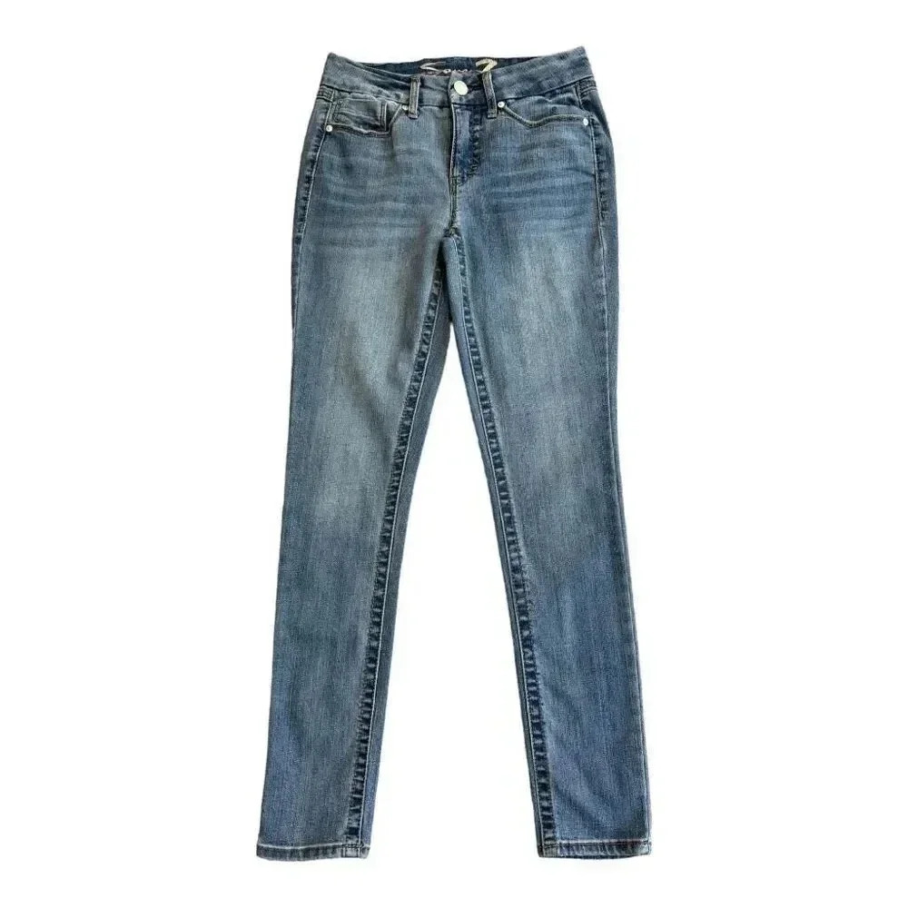 Seven7 Women's High Rise Skinny Jeans‎ Blue Size 2 5-Pocket Design